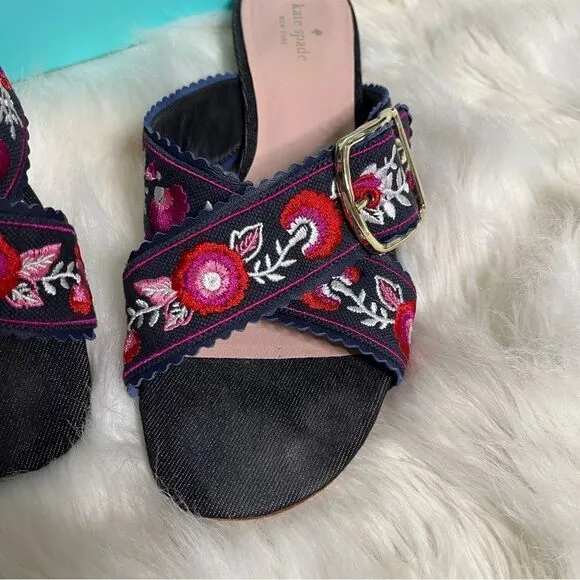 Kate spade embroidered sandals