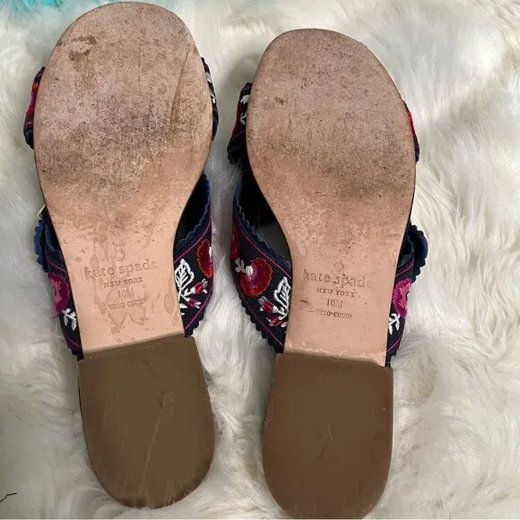 Kate spade embroidered sandals