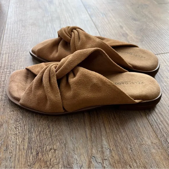 Kelsi Dagger Leather Knot Sandals SLIDES