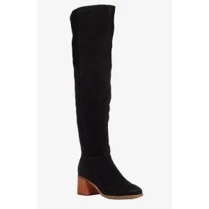 Kelsi Dagger Over the Knee Boots Womens Size 5.5 Black Suede Brooklyn Block Heel