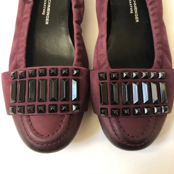 Kennel &amp; Schmenger German Designer Flats Purple Leather Ballet 5.5 EU / 8
