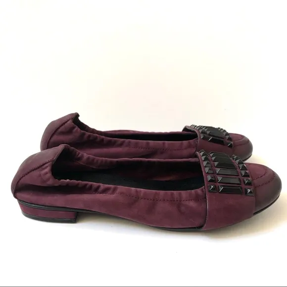 Kennel &amp; Schmenger German Designer Flats Purple Leather Ballet 5.5 EU / 8