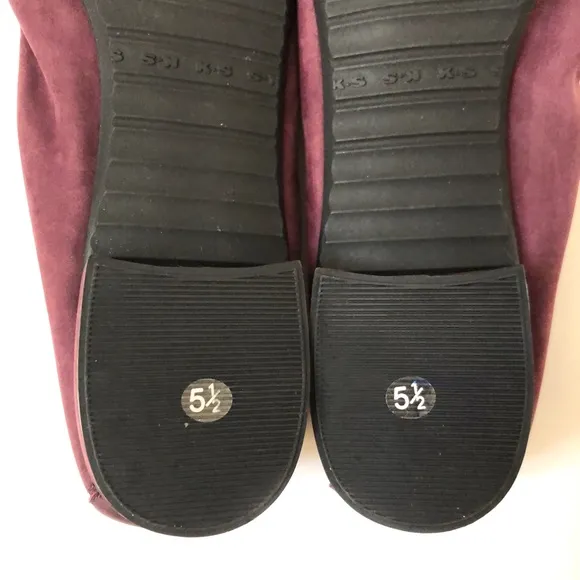 Kennel &amp; Schmenger German Designer Flats Purple Leather Ballet 5.5 EU / 8