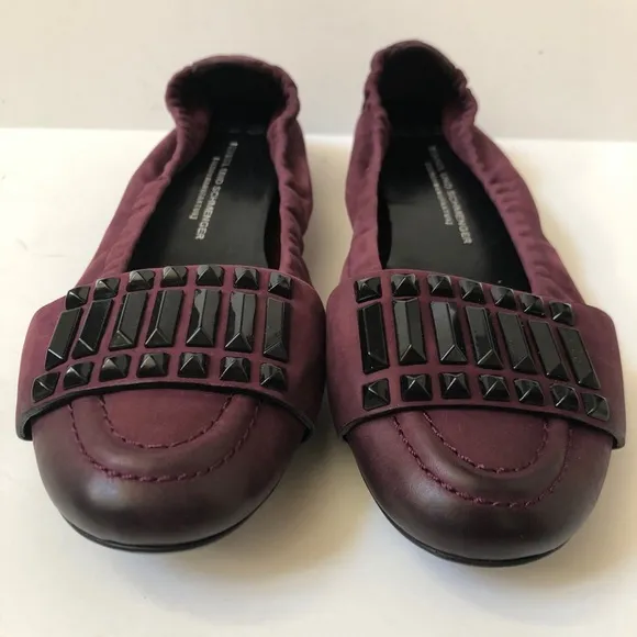 Kennel &amp; Schmenger German Designer Flats Purple Leather Ballet 5.5 EU / 8