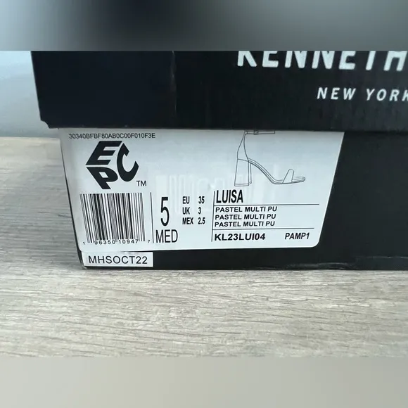 Kenneth Cole New York Women's Luisa Block Heel Sandals Size 5