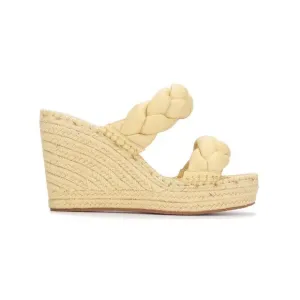 KENNETH COLE NEW YORK Womens Yellow 1-1/2&quot; Platform Wedge Shoes 9.5 M