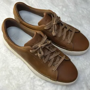 KIZIK Vegas Leather Hands Free Shoe Chestnut Step In Slip On Travel Airport 11.5