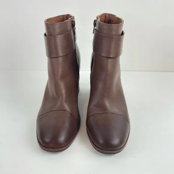 Kork-Ease Decola Brown Leather Ankle Boots