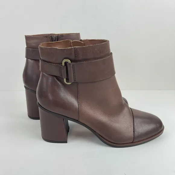 Kork-Ease Decola Brown Leather Ankle Boots