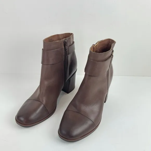 Kork-Ease Decola Brown Leather Ankle Boots