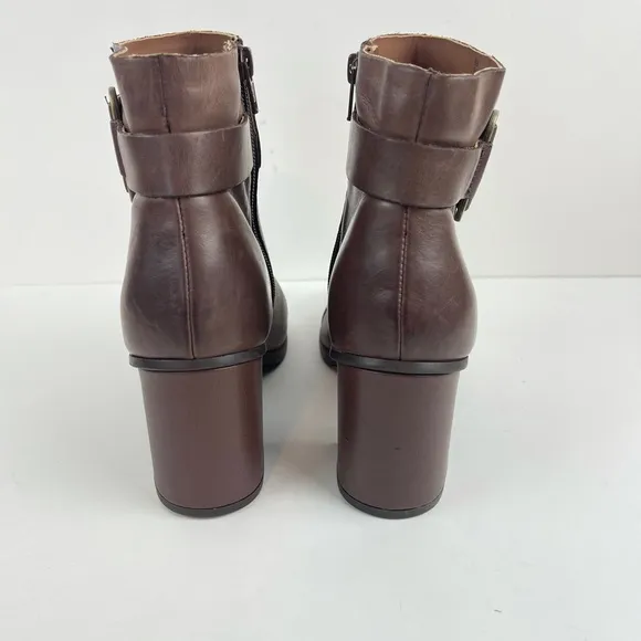 Kork-Ease Decola Brown Leather Ankle Boots