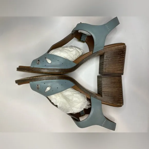 Kork-Ease EUC Bethany Orion T-strap Sandal Blue - 8M
