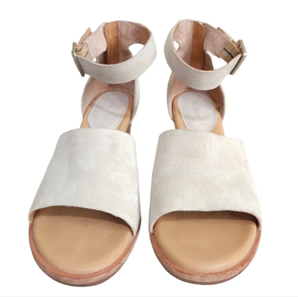 Kork-Ease Gazania  Ankle Strap Block Heel Leather Sandals