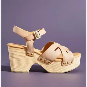 Kork Ease Wausau Platform Leather Sandals Size 9