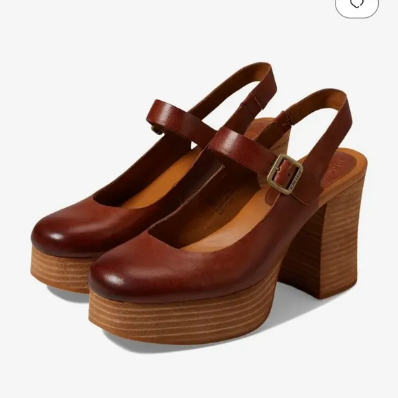 Kork-EaseVanya Brown Platform Heels