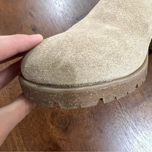 Korks By Kork-Ease Esmerelda Lugged Sole Ankle Block Heel Boots Size 9.5