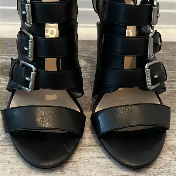 KORS Michael Kors Leather Heeled Sandals