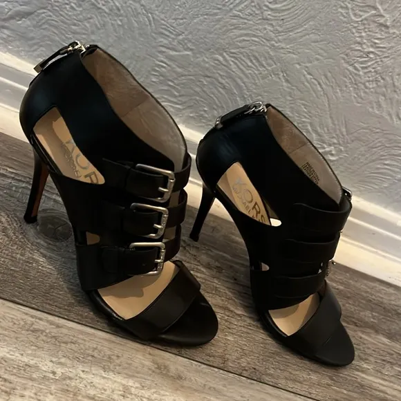 KORS Michael Kors Leather Heeled Sandals