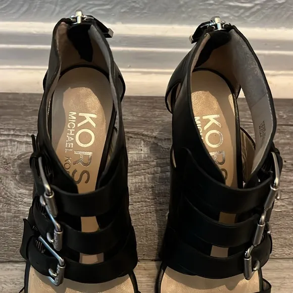 KORS Michael Kors Leather Heeled Sandals