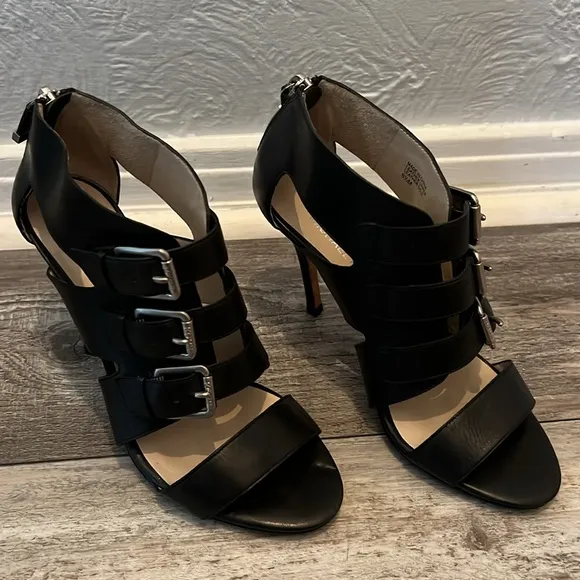 KORS Michael Kors Leather Heeled Sandals