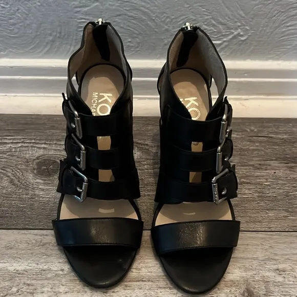 KORS Michael Kors Leather Heeled Sandals