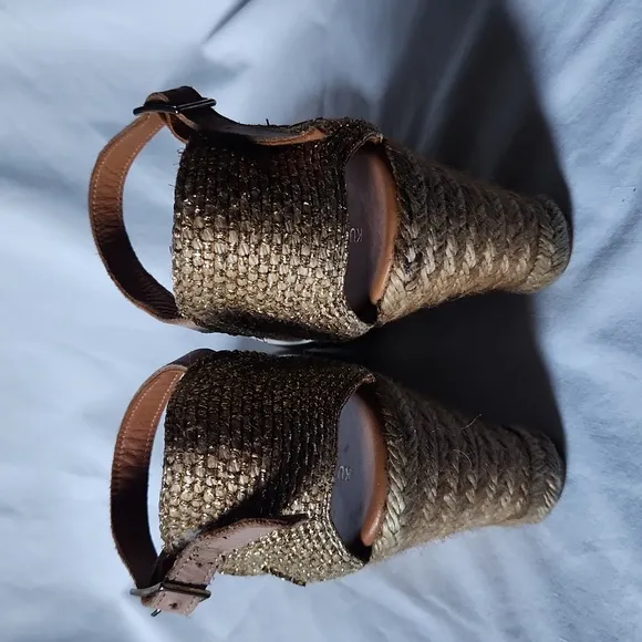 Kurt Geiger London Monty Espadrille Wedge Strappy Sandals
