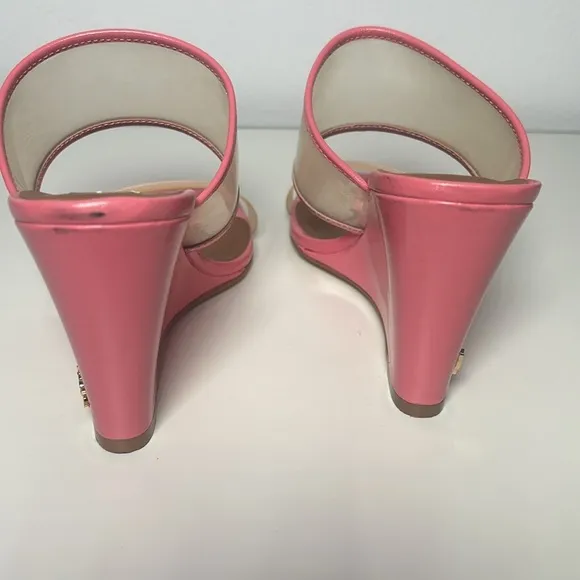 Kurt Geiger Women’s Pink and Beige Women's Wedge Sandals 38.5