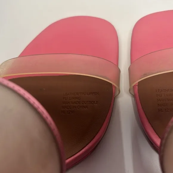 Kurt Geiger Women’s Pink and Beige Women's Wedge Sandals 38.5