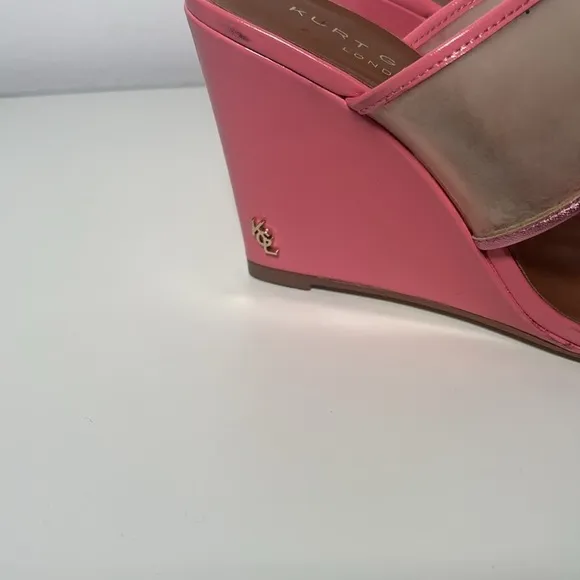 Kurt Geiger Women’s Pink and Beige Women's Wedge Sandals 38.5