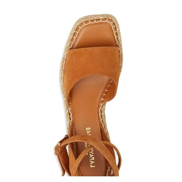 LAFAYETTE 148 NEW YORK Womens Brown Platform 1-1/2&quot; Margot Wedge Shoes 39