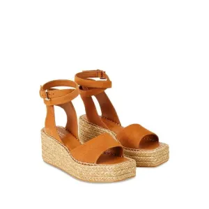 LAFAYETTE 148 NEW YORK Womens Brown Platform 1-1/2&quot; Margot Wedge Shoes 39