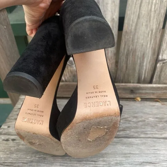 L'AGENCE's Cecile sandals in black size EU35