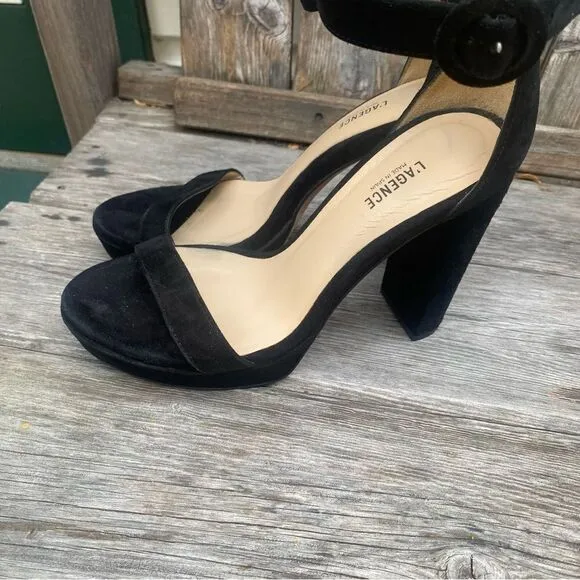 L'AGENCE's Cecile sandals in black size EU35