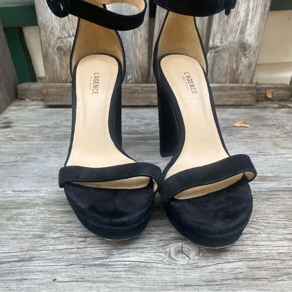 L'AGENCE's Cecile sandals in black size EU35