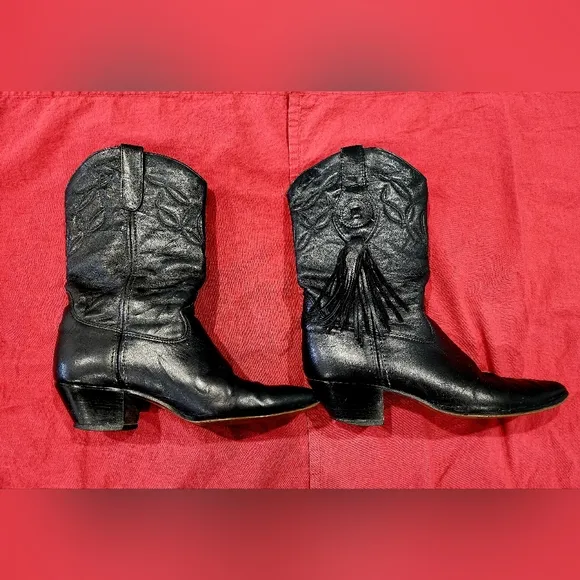 LAREDO | Vintage Western Boots | Leather | Black | Size 6 1/2