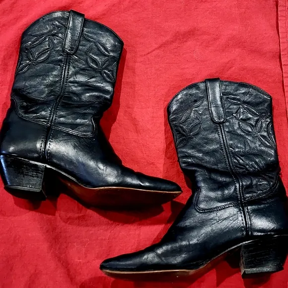 LAREDO | Vintage Western Boots | Leather | Black | Size 6 1/2