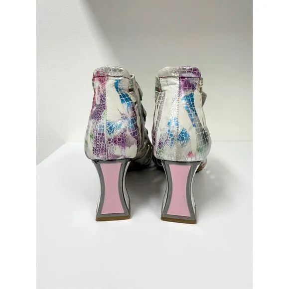 L’Artiste by Spring Step Society Strappy Leather Block Heel Sandals 40 9