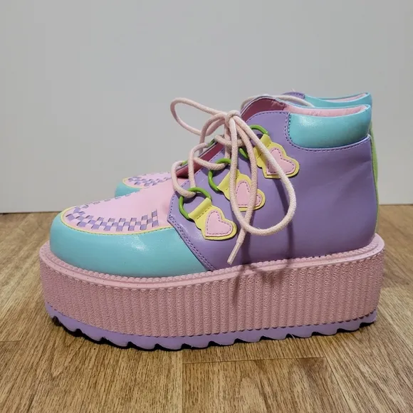 LAST CHANCE Strange Cvlt YRU Super Kreep Pastel Platform Shoes