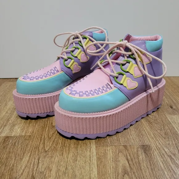 LAST CHANCE Strange Cvlt YRU Super Kreep Pastel Platform Shoes