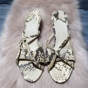 Laurent Effel sneak print heel sandals