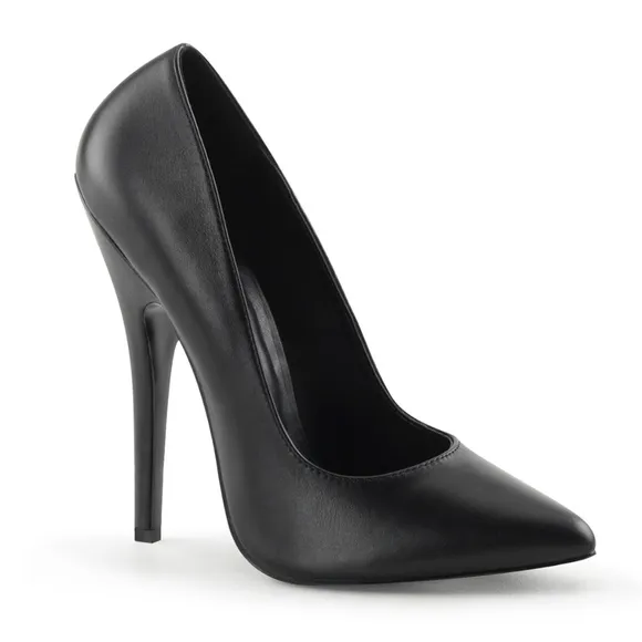 Leather Pointed Toe High Heel Shoes