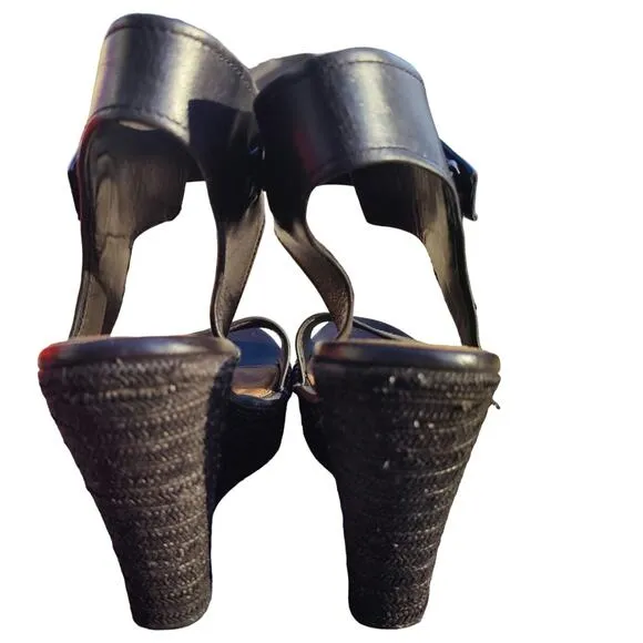 Leather Ugg Wedge sandals sz 11