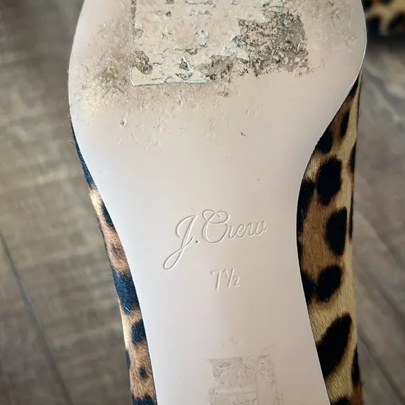 Leopard Print Women's Block Heel Shoes