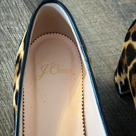 Leopard Print Women's Block Heel Shoes