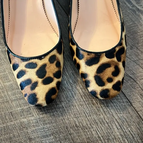 Leopard Print Women's Block Heel Shoes