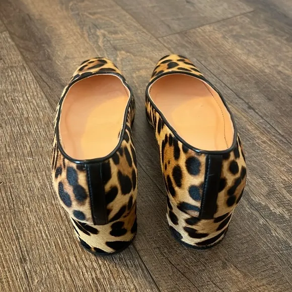 Leopard Print Women's Block Heel Shoes