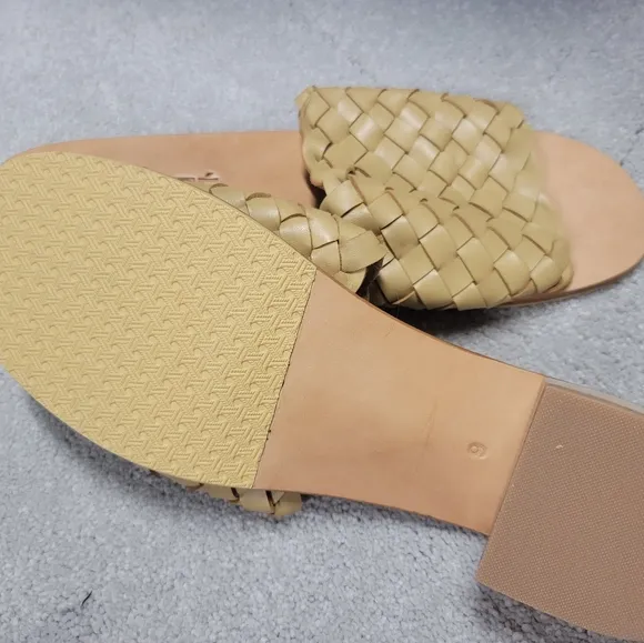LIBERTE Santorini Woven Cream Mule Sandals 9
