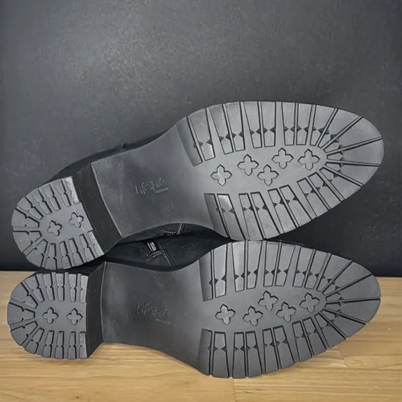 Life Stride Boot Black Miranda Block Heel Faux‎ Leather in Size 9  New
