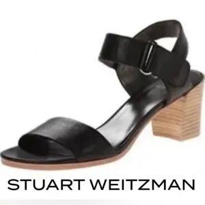 Like NEW STUART WEITZMAN Broadband leather city sandals, 7.5  CB2370