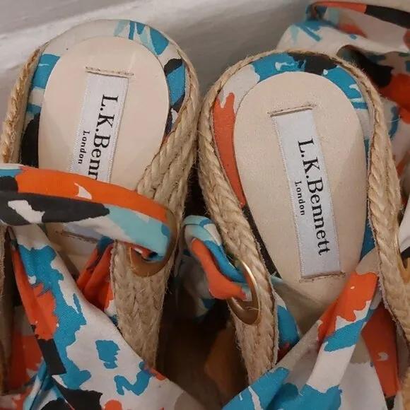 L.K  Bennett wedges sandals size 41